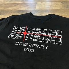 100 Thieves T Shirt Mens 2XL XXL 2021 Enter Infinity White 100T Video Games Tech