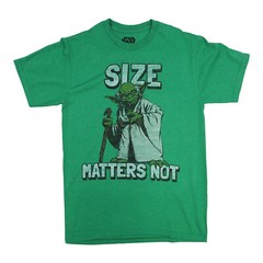 STARWARS SIZE MATTERS NOT T SHIRT OFFICIAL ITEM