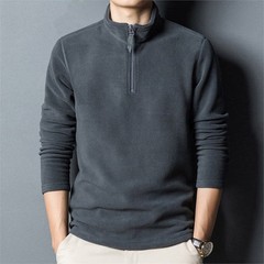 Mens Fleece Pullover Jacket Half Turtleneck Sweatshirt Casual Outdoor Wear