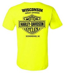 Harley-Davidson Men’s Highly Visible Chest Pocket Short Sleeve Crew-Neck T-Shirt