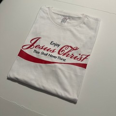 Jesus Christ Enjoy T-Shirt Thou Shall Never Thirst Funny vintage Christ – Cola