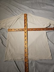 Johnston Murphy Shirt Mens XL Beige Silk Ribbed Raglan Sleeve Casual Luxury Tee