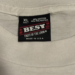 Vtg 90’s Running Shirt XL Fruit of The Loom Best Sunset Run Double Sided Graphic