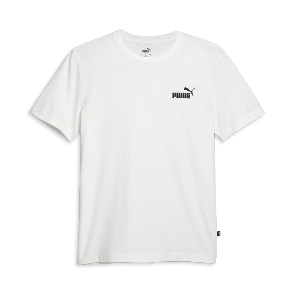 PUMA Essentials No. 1 Logo Crew Neck Short Sleeve T-Shirt Mens White Casual Tops