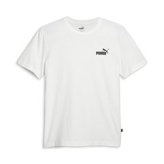PUMA Essentials No. 1 Logo Crew Neck Short Sleeve T-Shirt Mens White Casual Tops