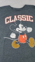 Classic Disney Mickey Mouse Dark Heathered Grey T-Shirt Tee ~ Super Soft! Sz 3XL