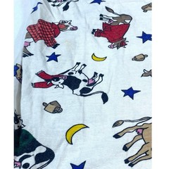 VTG T Shirt Nightgown 90s Women’s XL Sleep Cows USA Soft Sleeping White Cotton