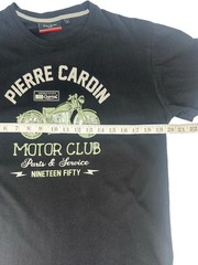 Pierre Cardin Motor Club T Shirt Mens L Black Motorcycle Graphic Tee