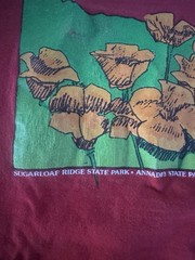 Vintage Sonoma Valley Of Moon California Poppies Shirt Size M Single Stitch