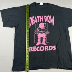 Port & Company Death Row Records T Shirt Mens XL Black Cotton Graphic Crew Neck