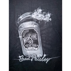 Brad Paisley Moonshine in the Trunk Tour T-Shirt Mens Large Black Concert Tee