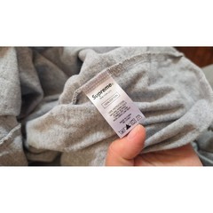 SUPREME Box Tee Heater Gray Small front side Logo Streetwear Cotton T-Shirt szM