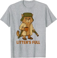 Litter’s Full Funny Cat Lovers Christmas Xmas Funny Unisex T-Shirt