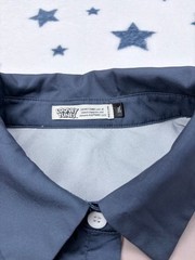 Looney Tunes Bugs Bunny Button Up Shirt Mens 2XL Colorblock Graphic Cartoon AOP
