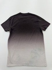 Hollister Men’s T-Shirt Black Gray Gradient Logo Size S Short Sleeve