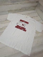 80s Jaws Under Construction Caution T Shirt Single Stitch USA 1980s RARE