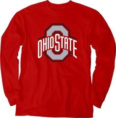 Blue 84 Mens Ohio State Buckeyes Long Sleeve T Shirt Team Color Icon Ohio State