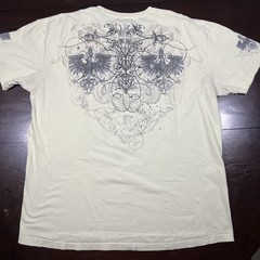 Vintage Y2K Mens XXL Anchor Spread Eagle Wings Crest Grunge Skate San Diego Tee