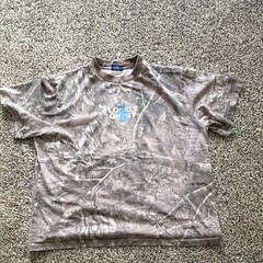 Lonely Ghost Dutch Bros Camo Graphic Logo Crew Neck Short Sleeve Tee Gray/Blue M