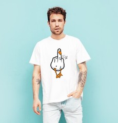 Unisex T-shirt – Duck You – Original Funny Novelty Summer Couple Student Cute