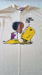 NATIONAL Vintage 1986 Washington Post Writers Group Comics TShirt Large YELLOW