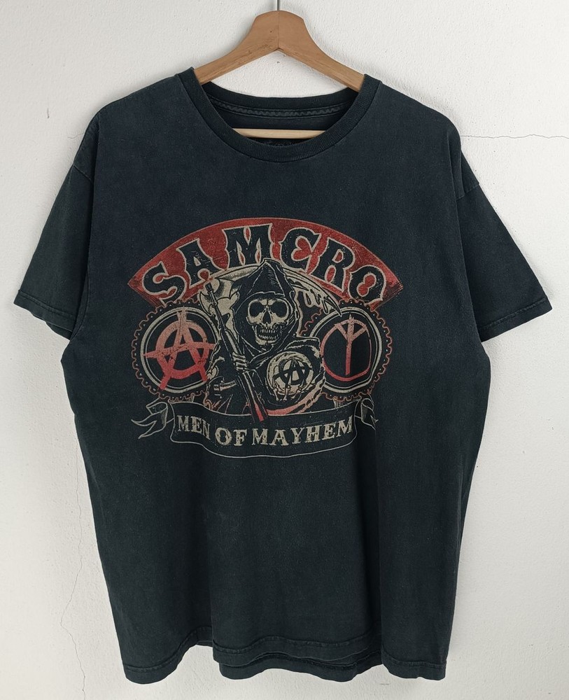 Sons Of Anarchy T Shirt rock band Skull Graphic black tee S-5XL NH16728