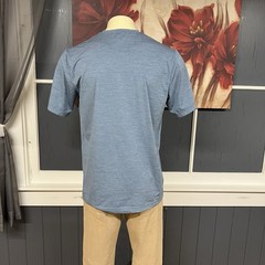 Travis Matthew Heater Pro Active Tee T-Shirt Mens Sz Large Blue Poly Stretch