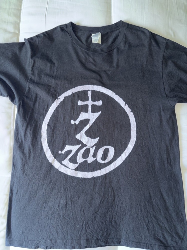 ZAO band logo T Shirt Black sz Large Christian Metalcore