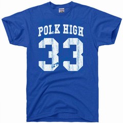 AL BUNDY polk high vintage 80s football jersey 33 costume gift gym T Shirt BLUE