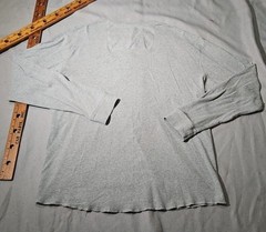 Levis Shirt Mens Large Gray Henley Button Preppy Pullover Casual Long Sleeve Tee