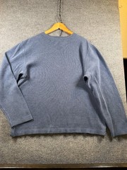 Banana Republic Shirt MenS XL Blue Thermal Pullover Ribbed 90s Vintage Cotton