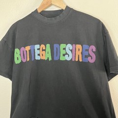 Bottega Desires All-Star Black Boxy T-Shirt Medium Unisex Back Hit 2023