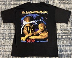 Vintage 90s 2 PAC Shakur All Eyez On Me Rap Tee Sz XL Me Against The World 1990s