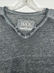 Buckle Black washed Henley Heather Gray Men Size large Tag less Athletic Fit