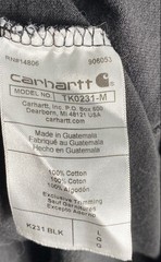 Carhartt Men’s Black K231 Loose Fit Cotton Graphic Long Sleeve T-Shirt Sz L