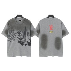 Graphic Hellstar tee shirt Men’s Black/Gray Cotton NEW S-M-L-XL