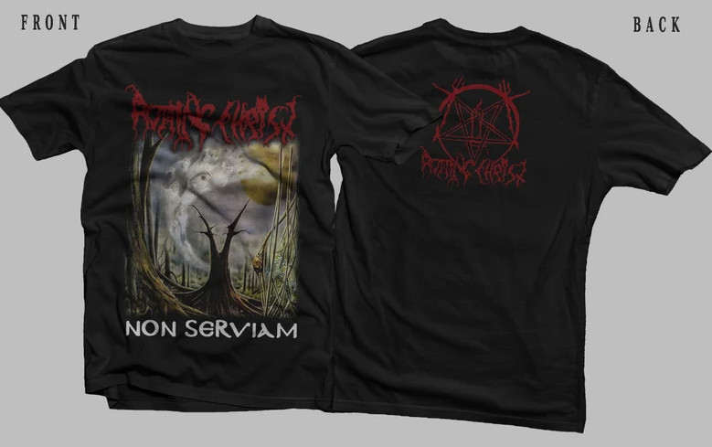 New Dtg/Dtf printed T-shirt – ROTTING CHRIST- Non Serviam – size- S,M,L,XL,2-3-4