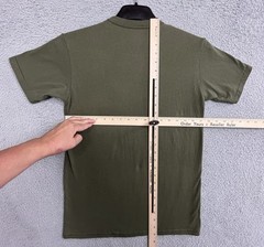 VTG Soffe T Shirt Tag M 17.5” PTP Single Stitch Sleeve Army Green Olive Military