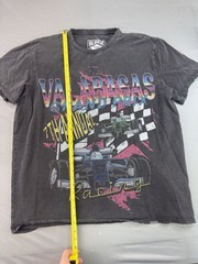 Valabasas Vintage T-Shirt Mens 2XL Black Faded Look Shirt 7th Annual Racing