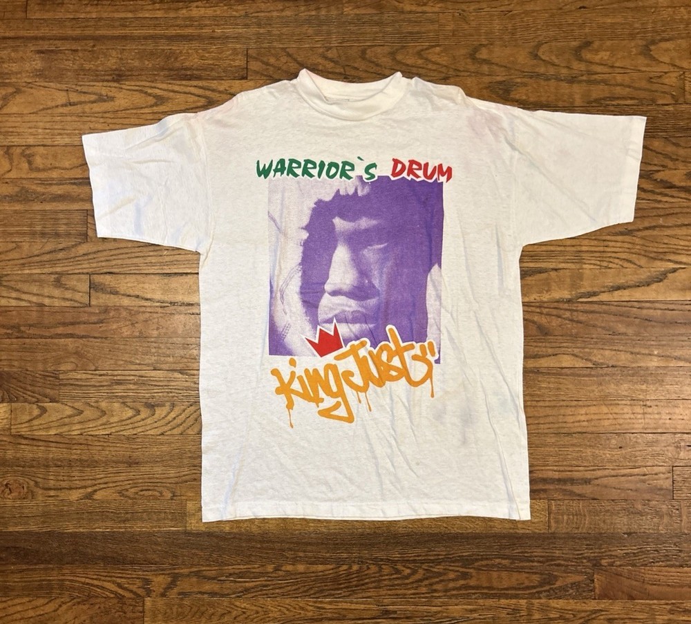 Vintage King Just Wu-Tang Affiliate Rap Tee NYC Hip Hop Shirt Size L Rare 90’s