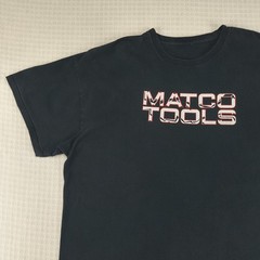 Matco Tools Men Black Graphic T-Shirt Short Sleeve Tool Truck Crew Neck 2XL