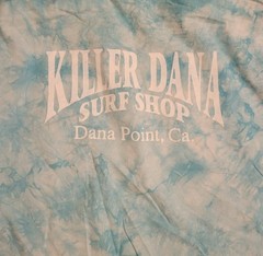 TECHSTYLES Killer Dana Surf Shop Tie-Dye Long Sleeve T-Shirt Men’s XXL Blue VTG