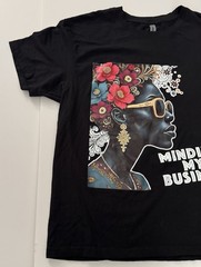 T-Shirt Minding My Business The 92% Large Black