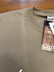 VTG Carhartt K87 Pocket Shirt Mens XLT Tall Desert Tan Workwear Fade Lines 2000s