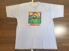 Men’s Vintage 90’s JNCO Livin Large T-shirt Size XL Double Sided Skateboard Rave