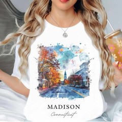 Madison Connecticut Unisex Shirt Travel Gift Connecticut Trip Lover Souvenir Tee