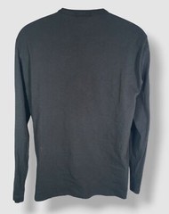 Theory Men’s Black Cosmos Essential Long-Sleeve T-Shirt Tee Size M