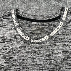 ECKO UNLTD T-Shirt Mens XL Gray Black Short Sleeve Black Logo Cuff Unlimited