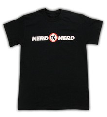 Adult Black Action Comedy TV Show Chuck Buy More Nerd Herd Logo T-Shirt Tee