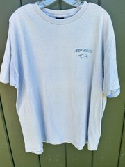 Vintage Rip Curl Surf T Shirt Blue Faded Boxy Logo Graphic XL